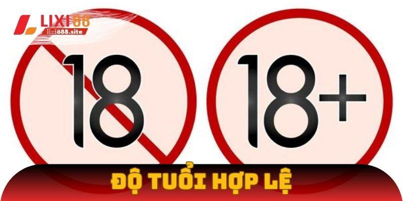 Thành viên cần có độ tuổi hợp lệ
