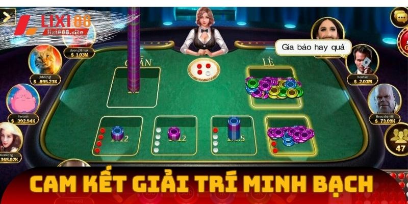 Nhà cái cam kết minh bạch trong mọi hoạt động giải trí