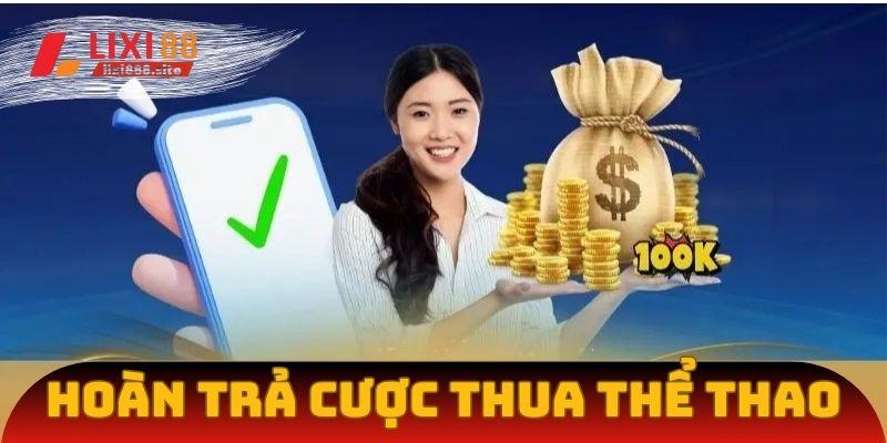 Ưu đãi hoàn trả cược thua thể thao lên đến 88%